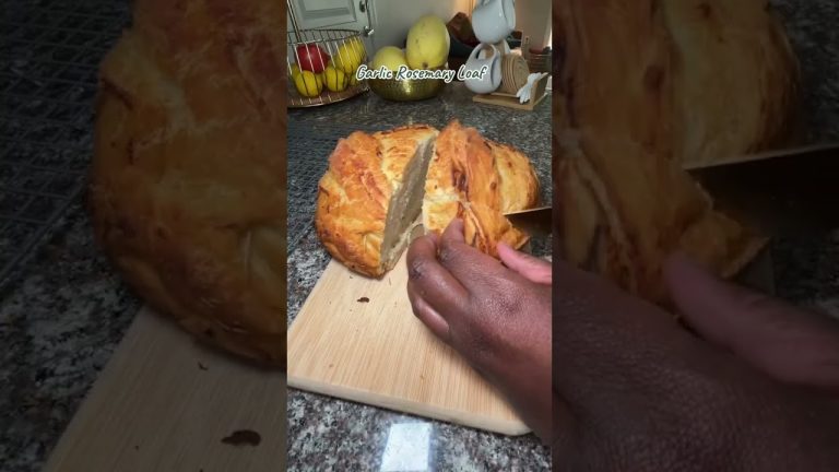 Garlic Rosemary Loaf #shorts #bread #baking