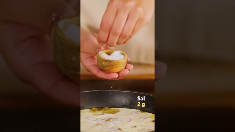 Receta de pasta con salsa de champiñones #shorts