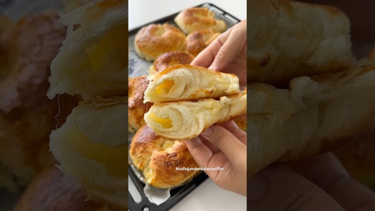 Bu yöntemi neden daha önce bilmiyordum❗️İnanılmaz derecede kolay ve lezzetli Poğaça tarifi💯 #music