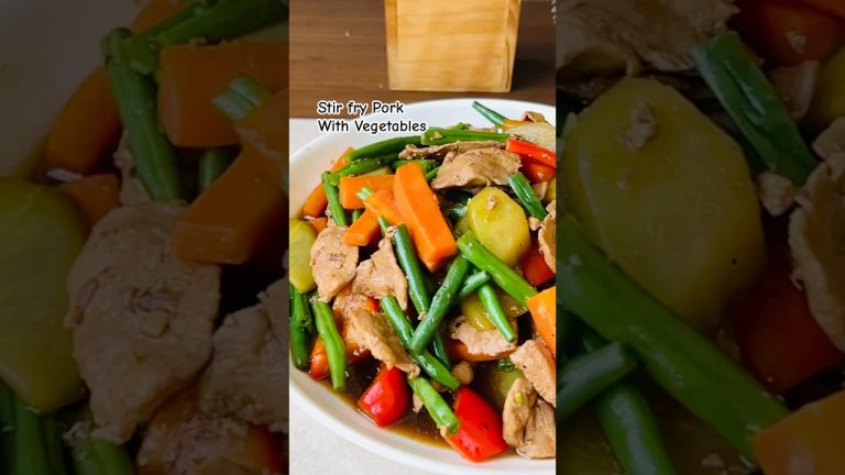 Stir Fry Pork with Vegetables #stirfry #stirfryrecipe #stirfryporkrecipes #stirfryvegetables #fyp