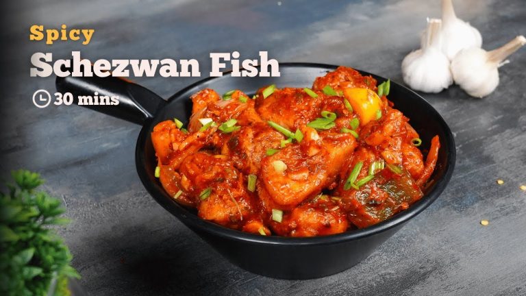 Easy and Mouth-watering Schezwan Fish | Indo-Chinese Recipes | Schezwan Starters | Cookd