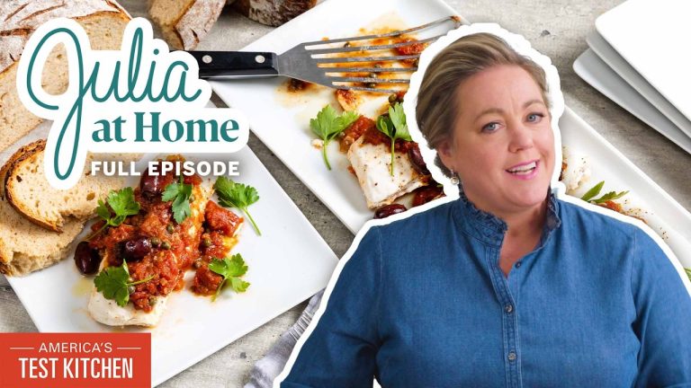 Italian Feast: Crispy Polenta, Olive Oil Cake, Halibut & More! | Julia At Home Full Episode (S3 E7)