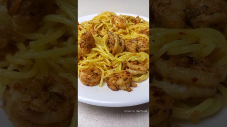 One Pot Lemon Garlic Shrimp Pasta (Easy Dinner) Recipe