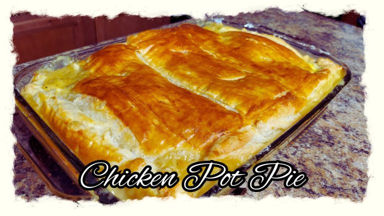 Chicken Pot Pie | Puff Pastry Topped Chicken Pot Pie | Chicken Casserole Recipes