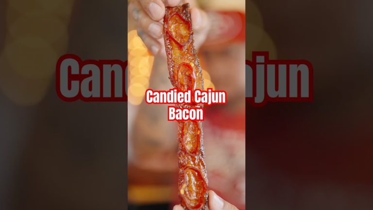 Candied Cajun Bacon 🥓 #candiedbacon #bacon #baconrecipe #cajuncooking #spicyfood #tftibbq