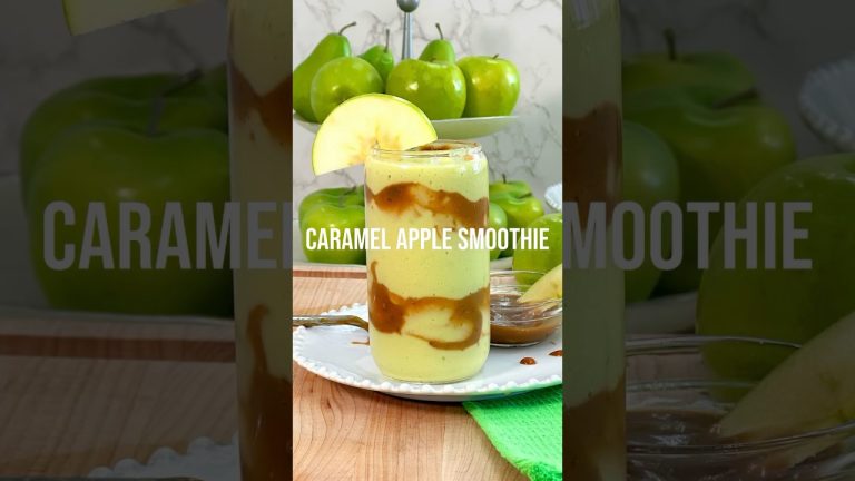 Caramel Apple Smoothie – #howto #healthysmoothie #falldrinks #applesmoothie #smoothierecipes #shorts