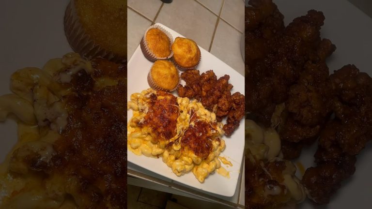 HOT HONEY CHICKEN STRIPS RECIPE AT HOME! Let me know if you want the mac and cheese recipe next!