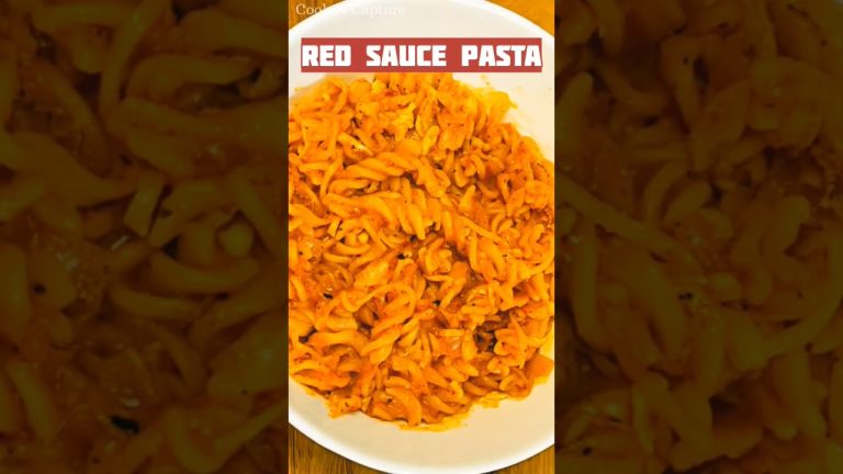 Red Sauce Pasta 😍| #shorts  #trending #youtubeshorts