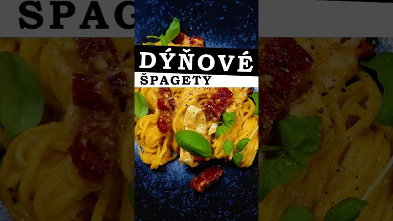 Recept na dýňové špagety s kozím sýrem a sušenými rajčaty, který si naprosto zamilujete! #dyne
