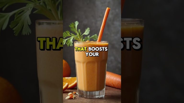 Orange Carrot Smoothie for Weight Loss and Immune Boost 🍊🥕