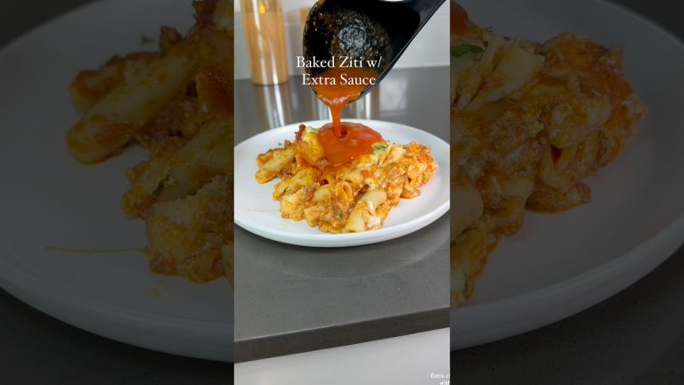 Cheesy Baked Ziti w/ Extra Sauce