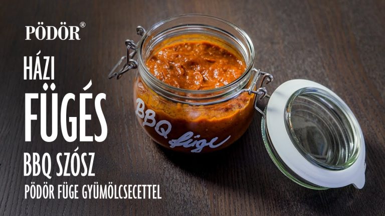 Házi fügés BBQ szósz füge gyümölcsecettel