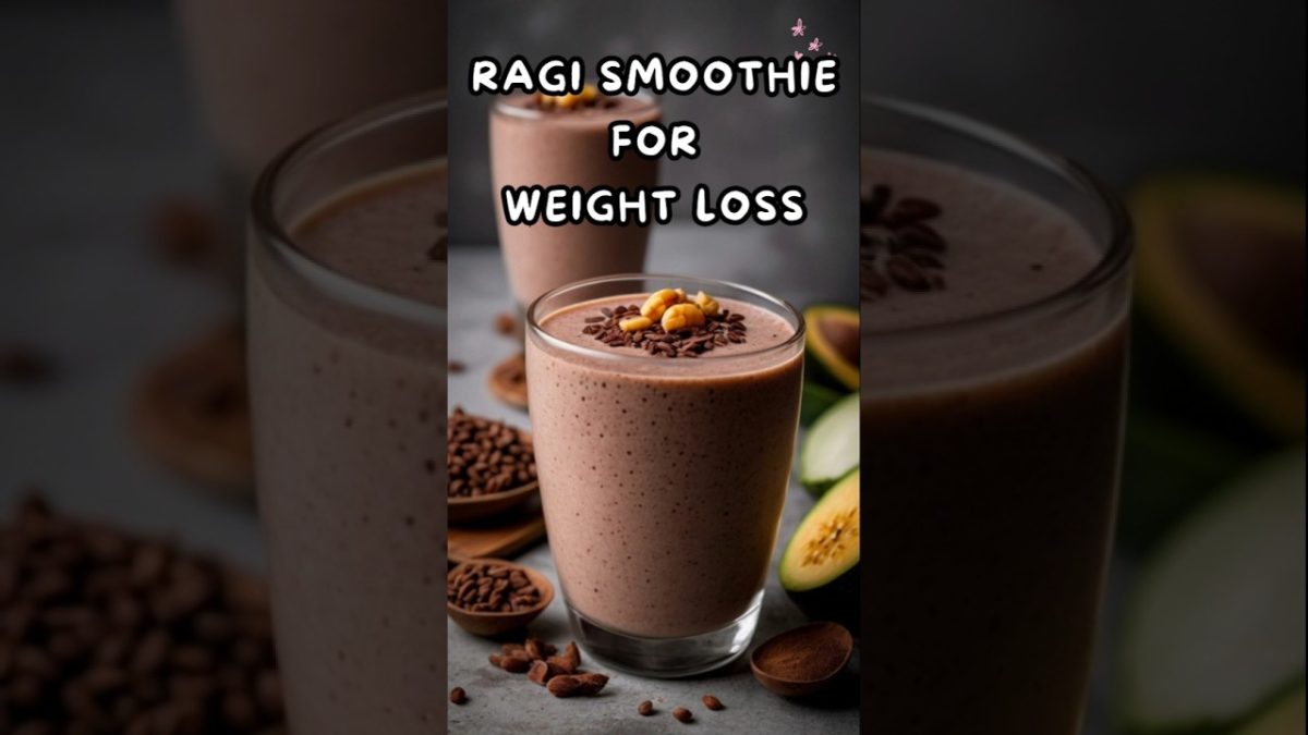Ragi Smoothie Recipe for Weight Loss | Finger Millet Smoothie | weight loss smoothies #shortvideo