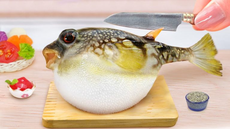 BEST Satisfying Miniature Seafood Compilation – 1000+ Puffer Fish Fry Recipe Idea by Mini Yummy