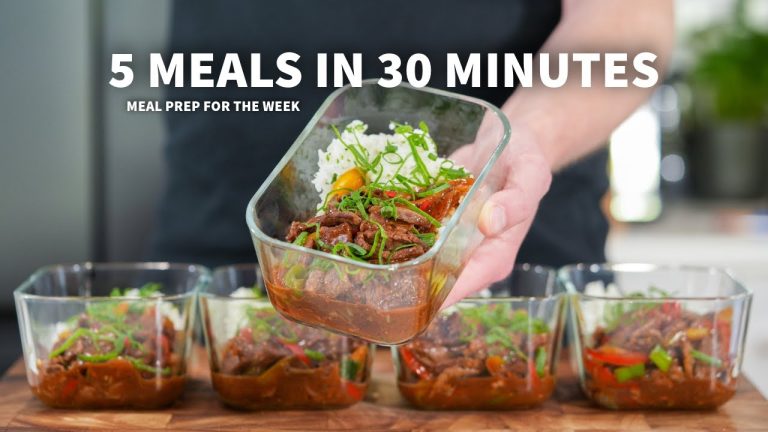 FAST Pepper Steak Stir Fry Meal Prep in 30 Minutes