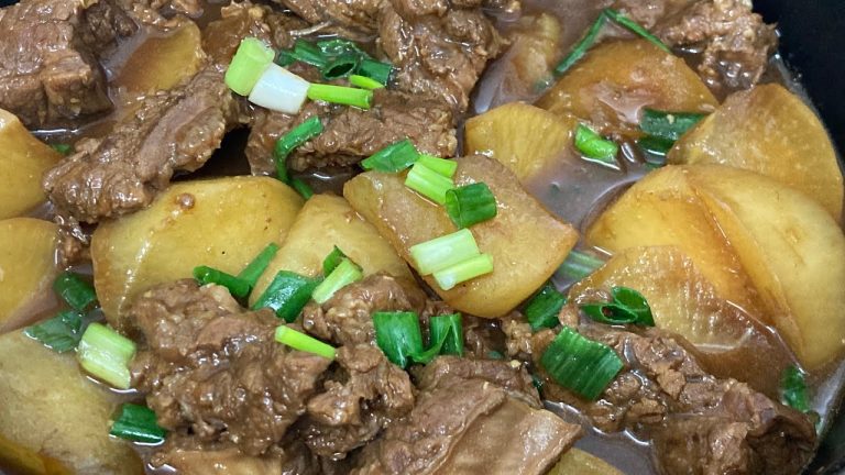 yes the most delicious chinese recipe BEEF BRISKET with RADDISH in CHU HOU PASTE | 357OLIVEKITCHEN