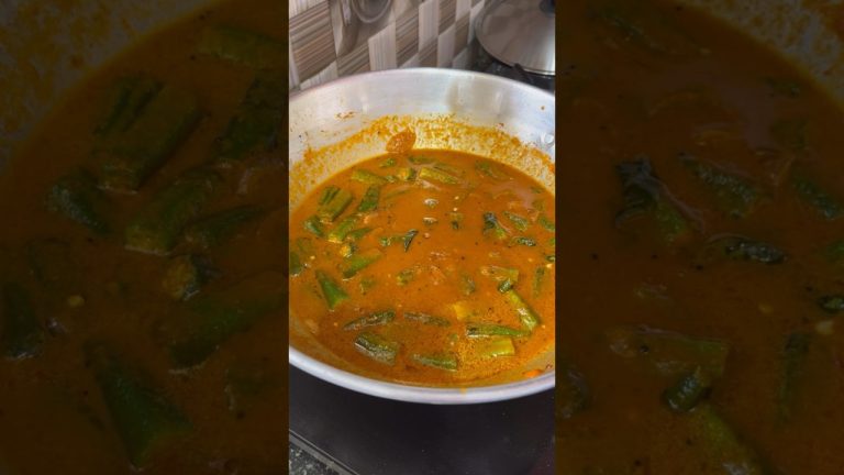 bendakaya pulusu #lunch #bendakaya #curry #recipes #pulusu #viralvideo #shorts