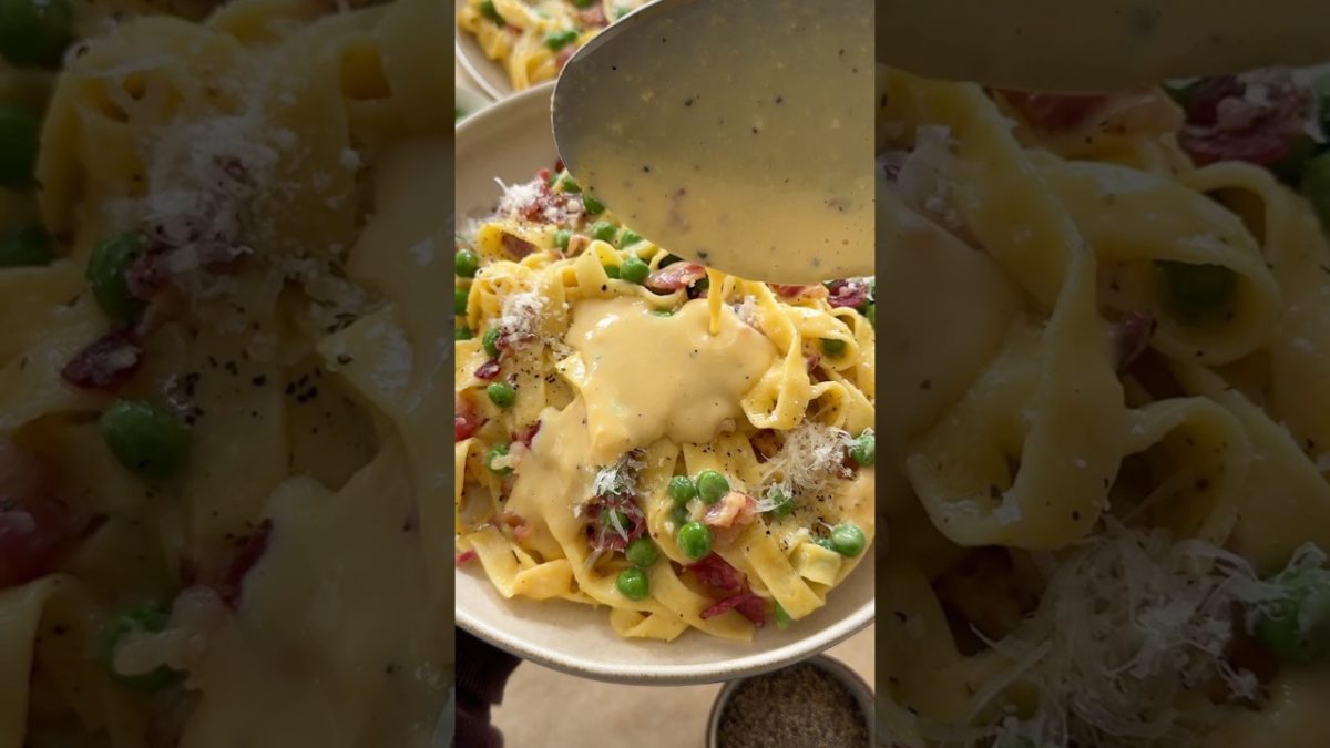 my first time tasting and making carbonara