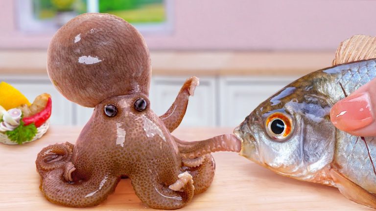 🏯 Must Try Miniature Spicy Grilled Octopus 🐙 Japanese Seafood Recipes by Anna Mini Food