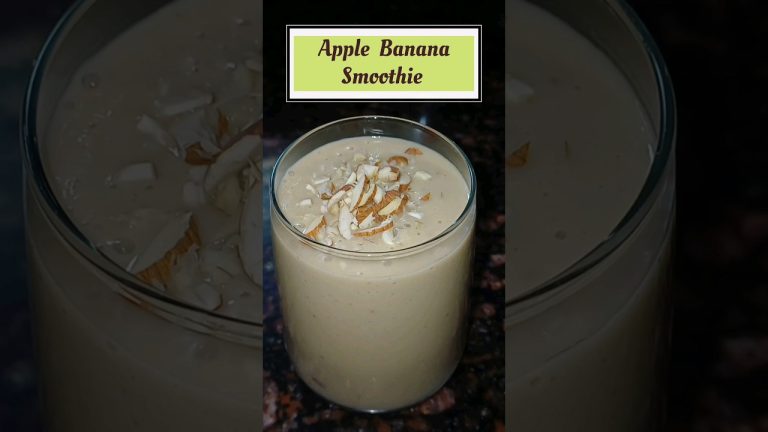 Apple Banana Smoothie#apple #banana #applebananasmoothie #applebananamilkshake #smoothie #smoothies