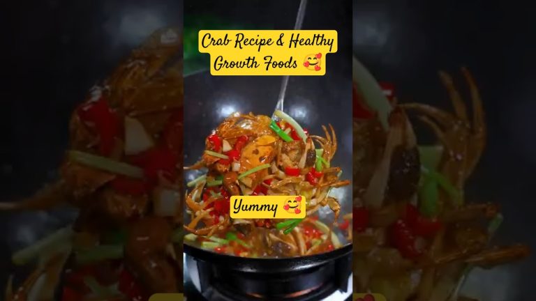 Crab Recipe And Healthy growth foods 🥰 #food #cooking #crab #crabcooking #yummy #shorts #trending