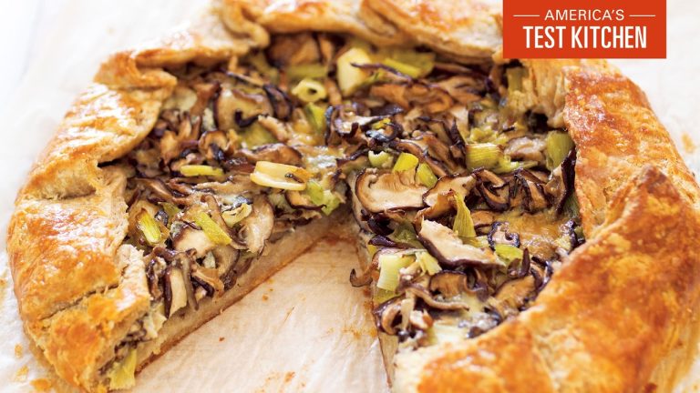 Cheesy Mushroom & Leek Galette for a Fancy Dinner! | Julia At Home (S7 E3)