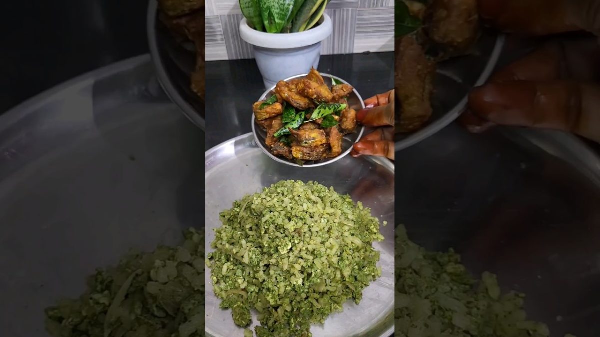 Egg 🥚 mint 🍃 fried rice with Chilli fish recipe #Egg fried rice #Green Egg rice recipe 😋