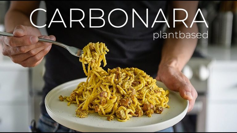 This plantbased Carbonara Recipe is a REAL PASTA-BILITY