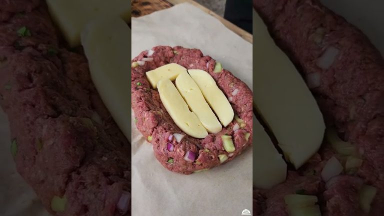 Cheese stuffedsmoked meatloaf