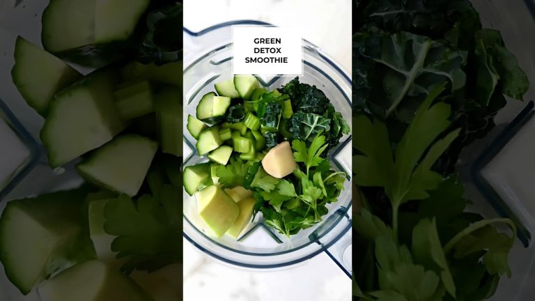 Best Green Detox Smoothie Recipe For Beginners #shorts