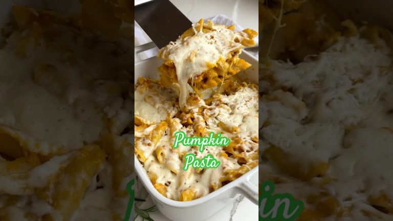 Cheesy Baked Pumpkin Pasta