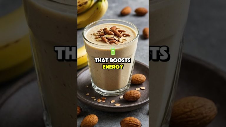 Banana Almond Smoothie for Weight Loss and Energy Boost 🍌🌰