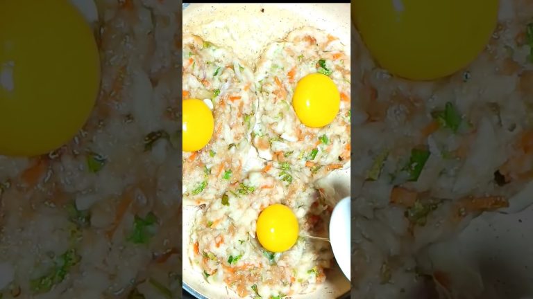 Just add Eggs with Bread! It’s so delicious /Easy breakfast #shorts #recipe