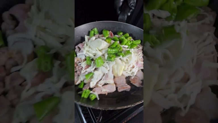 삼겹살 꽈리고추 볶음🐷🪴 #cooking #koreanfood #삼겹살 #shorts #asmr #food