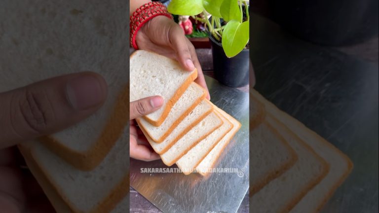 ☔️😱5 min bread snack recipe😍 Seyal bread recipe Tamil #shorts #trending #snacksrecipe
