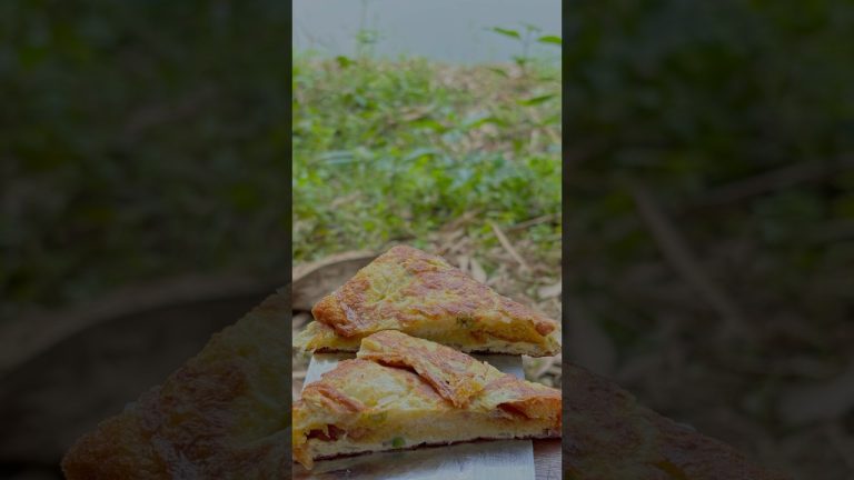 Bread Omelette Recipe #shorts #short #bread #breadrecipe #omeletterecipe #asmr #cooking #cook