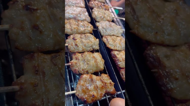 สูตรหมูปิ้ง หมูปิ้งนมสด #food #thaifood #shortvideo #หมูปิ้ง