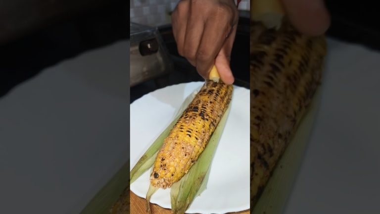 Grilled Sweet Corn ✨ Aha Recipes #food #cooking #asmr #trending #shorts