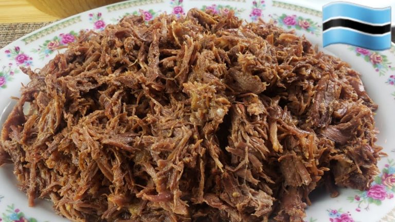 Slow Cooked Pounded Beef | Slow Cooked Pounded Beef Recipe | Botswana Recipe