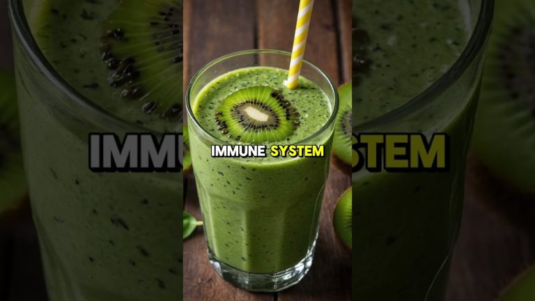 Kiwi Spinach Smoothie for Weight Loss and Immune Boost 🥝🌿