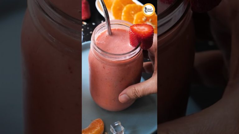 Strawberry & Orange Smoothie – All day energy Smoothie.