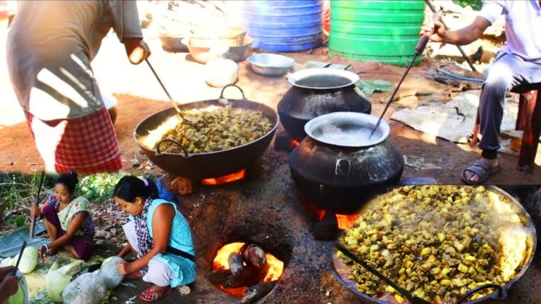 Cooking Pork Curry in Large Quantity | BIJITA REANG | @JPRsVillageDiaries