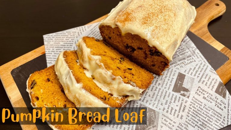 Pumpkin Bread Loaf Recipe with Cream Cheese Frosting | Pumpkin Dessert | Recipe in Urdu Hindi