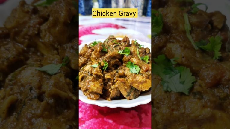 LUNCH || CHICKEN GRAVY RECIPE || LUNCH RECIPE TAMIL #lunchbox #lunch #chicken #food #recipe #shorts
