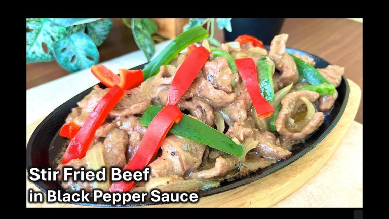 How to cook SIZZLING BEEF in Black Pepper Sauce | Restaurant-style