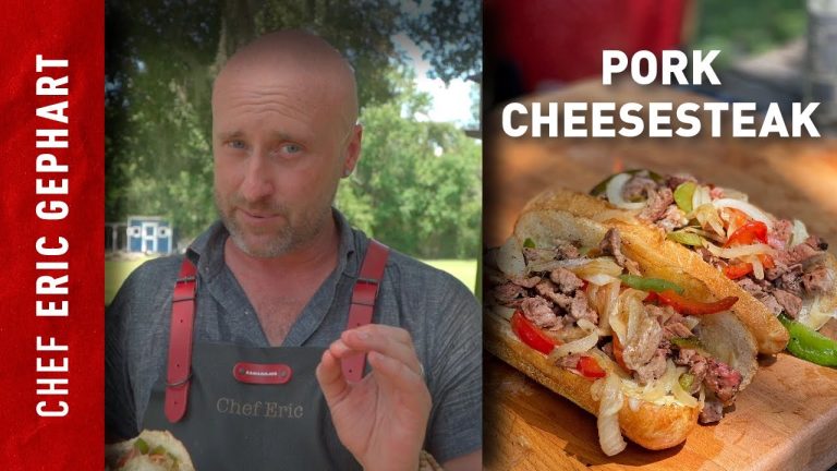 One of the Best Sandwiches EVER | Hot Smoke Pork Cheesesteak | Chef Eric Recipes