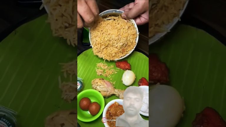 💢💥Chicken Biriyani+Chicken65 Combo🤤💥💢#shorts #food #chennaibiryani #chicken65biryani 🐓