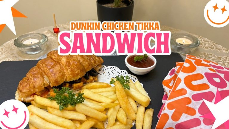 Dunkin Special Chicken Tikka Sandwich Recipe🥐🥪 by Chef #shireenanwar |#chickentikka Sandwich #recipe