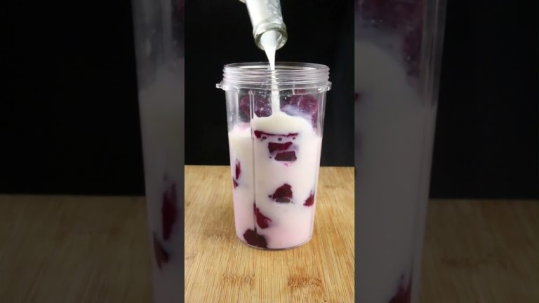Dragon fruit milk shake