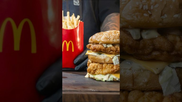 Chicken BigMac at home, but BETTER! Crispy, juicy, and full of flavor! #ChickenBigMac #SnGWitAB